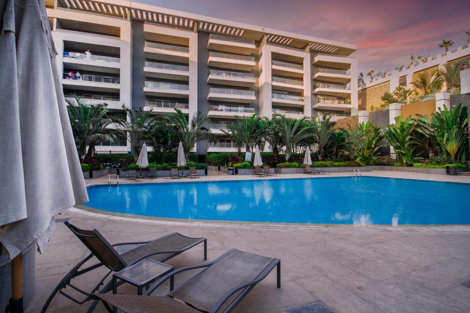 Luxury 3Br Pool View Near Airport! Apartment Cairo Exterior photo